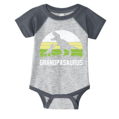 Grandpasaurus T Rex Dinosaur Grandpa Saurus Family Matching Infant Baby Jersey Bodysuit