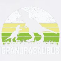 Grandpasaurus T Rex Dinosaur Grandpa Saurus Family Matching Garment-Dyed Sweatshirt