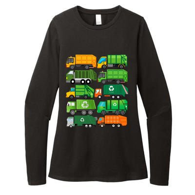 Garbage Truck Recycling Day Trash Waste Separation Birthday Womens CVC Long Sleeve Shirt