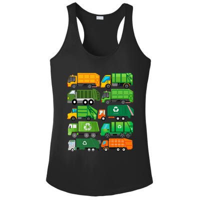 Garbage Truck Recycling Day Trash Waste Separation Birthday Ladies PosiCharge Competitor Racerback Tank