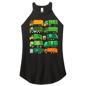 Garbage Truck Recycling Day Trash Waste Separation Birthday Women’s Perfect Tri Rocker Tank