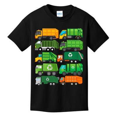 Garbage Truck Recycling Day Trash Waste Separation Birthday Kids T-Shirt