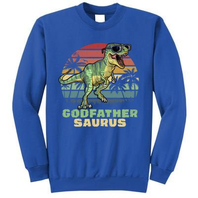 Godfathersaurus T Rex Dinosaur Godfather Saurus Matching Gift Tall Sweatshirt