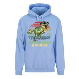 Godfathersaurus T Rex Dinosaur Godfather Saurus Matching Gift Unisex Surf Hoodie