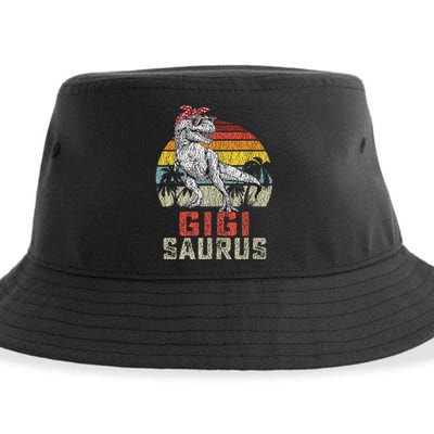 Gigisaurus T Rex Dinosaur Gigi Saurus Family Matching Sustainable Bucket Hat