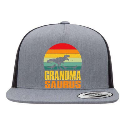 Grandmasaurus T Rex Dinosaur Grandma Saurus Family Matching Flat Bill Trucker Hat