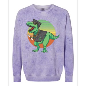 Graduation T Rex Cute Gift Colorblast Crewneck Sweatshirt