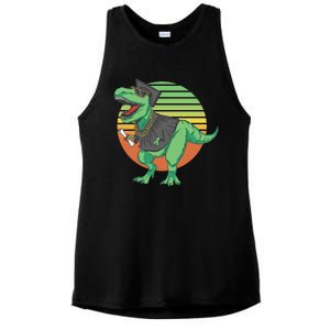 Graduation T Rex Cute Gift Ladies PosiCharge Tri-Blend Wicking Tank