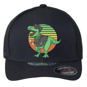 Graduation T Rex Cute Gift Flexfit Unipanel Trucker Cap