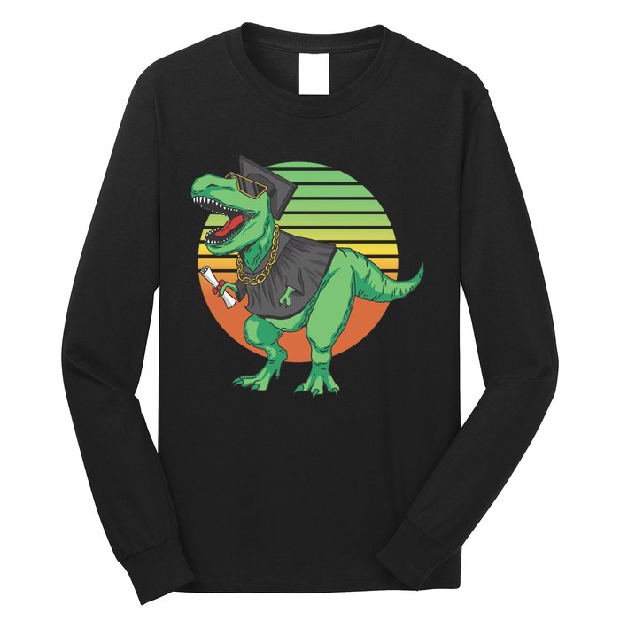 Graduation T Rex Cute Gift Long Sleeve Shirt