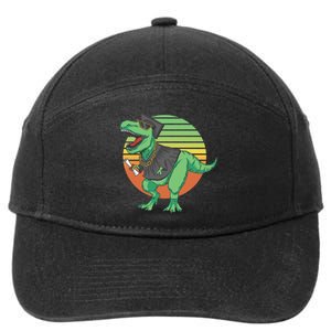 Graduation T Rex Cute Gift 7-Panel Snapback Hat