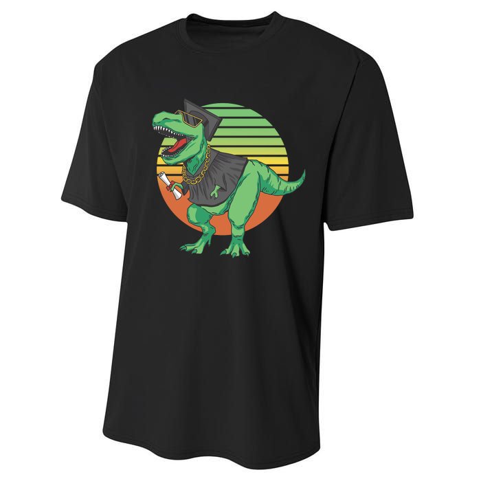 Graduation T Rex Cute Gift Performance Sprint T-Shirt