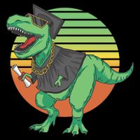 Graduation T Rex Cute Gift Women's Crop Top Tee