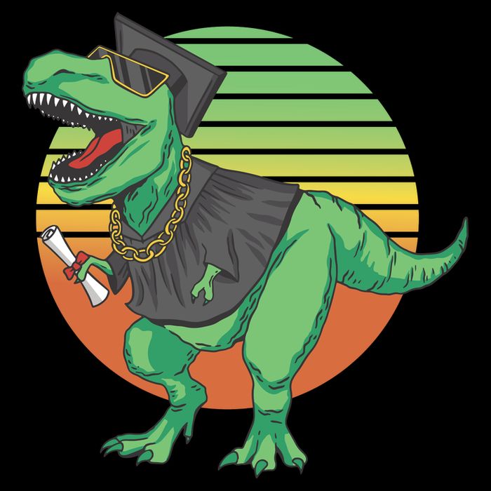 Graduation T Rex Cute Gift Women's Crop Top Tee