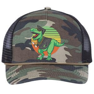 Graduation T Rex Cute Gift Retro Rope Trucker Hat Cap