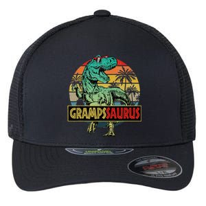 Grampssaurus T Rex Dinosaur Gramps Saurus Family Matching Flexfit Unipanel Trucker Cap