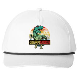 Grampssaurus T Rex Dinosaur Gramps Saurus Family Matching Snapback Five-Panel Rope Hat