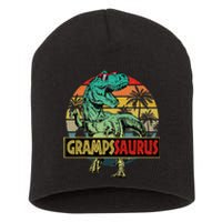 Grampssaurus T Rex Dinosaur Gramps Saurus Family Matching Short Acrylic Beanie