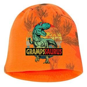 Grampssaurus T Rex Dinosaur Gramps Saurus Family Matching Kati - Camo Knit Beanie