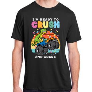 Gamer T Rex On Monster Truck Im Ready To Crush 2nd Grade Boy Adult ChromaSoft Performance T-Shirt