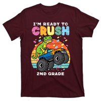 Gamer T Rex On Monster Truck Im Ready To Crush 2nd Grade Boy T-Shirt