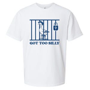 Got Too Silly Funny Silly Goose Lover Mugshot Meme Sueded Cloud Jersey T-Shirt