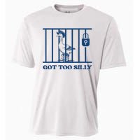 Got Too Silly Funny Silly Goose Lover Mugshot Meme Cooling Performance Crew T-Shirt