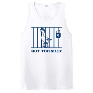 Got Too Silly Funny Silly Goose Lover Mugshot Meme PosiCharge Competitor Tank