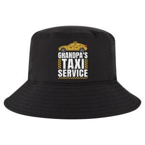 Grandpas Taxi Service Funny Taxi Driving Cab Lover Graphic Cool Comfort Performance Bucket Hat