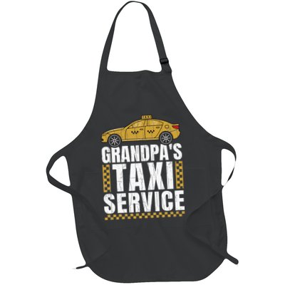Grandpas Taxi Service Funny Taxi Driving Cab Lover Graphic Apron