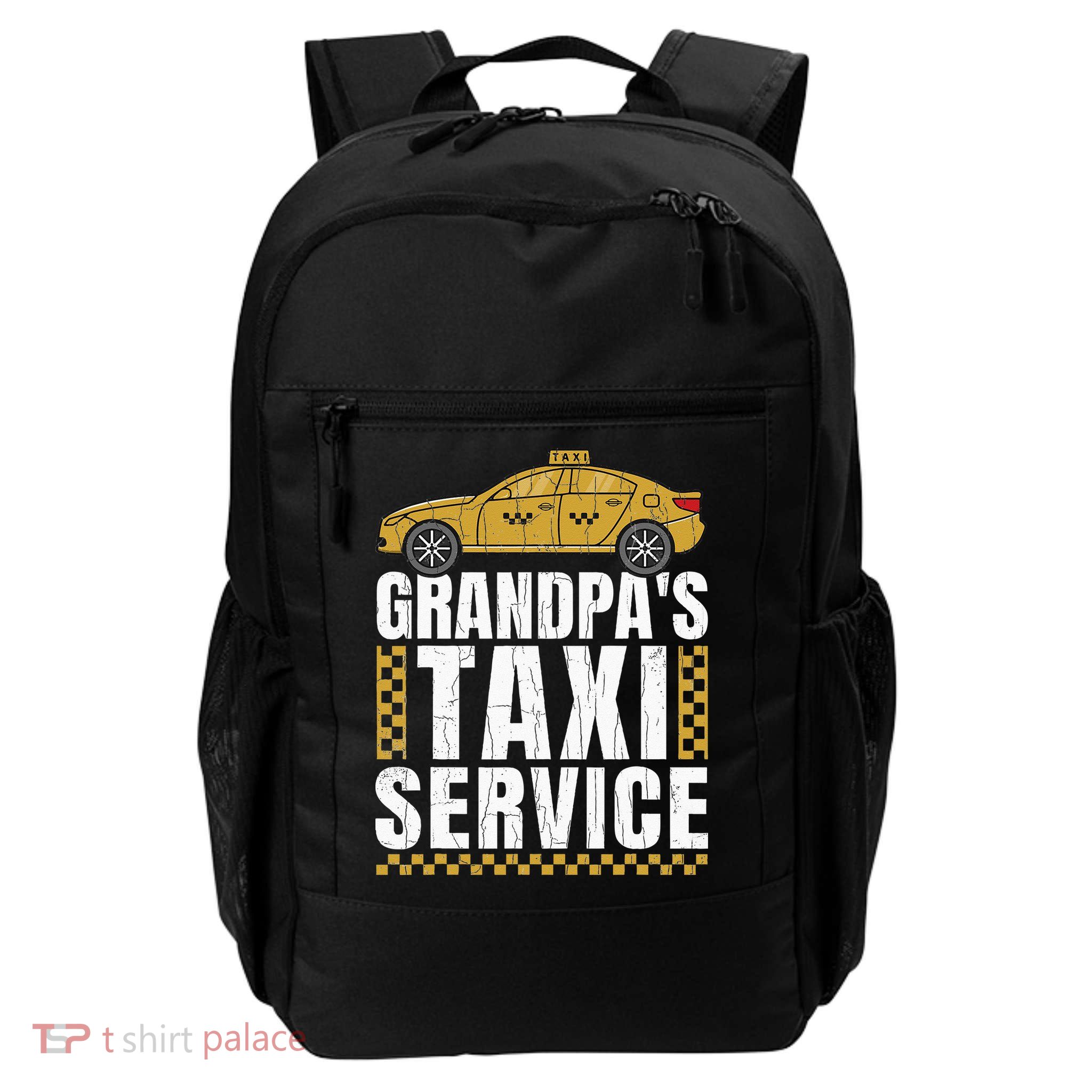 Grandpas Taxi Service Funny Taxi Driving Cab Lover Graphic Backpack