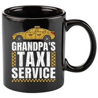 Grandpas Taxi Service Funny Taxi Driving Cab Lover Graphic 11oz C Handle Ceramic Mug
