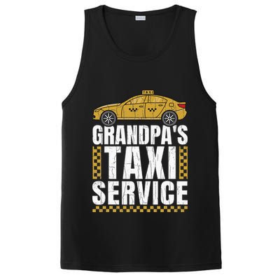 Grandpas Taxi Service Funny Taxi Driving Cab Lover Graphic PosiCharge Competitor Tank