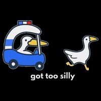 Got Too Silly Goose Police Drawstring Bag