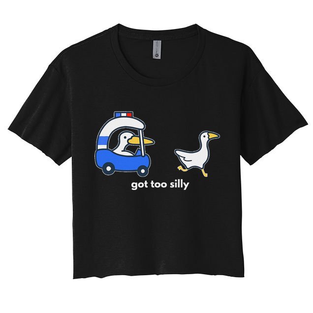 Got Too Silly Goose Police Crop Top