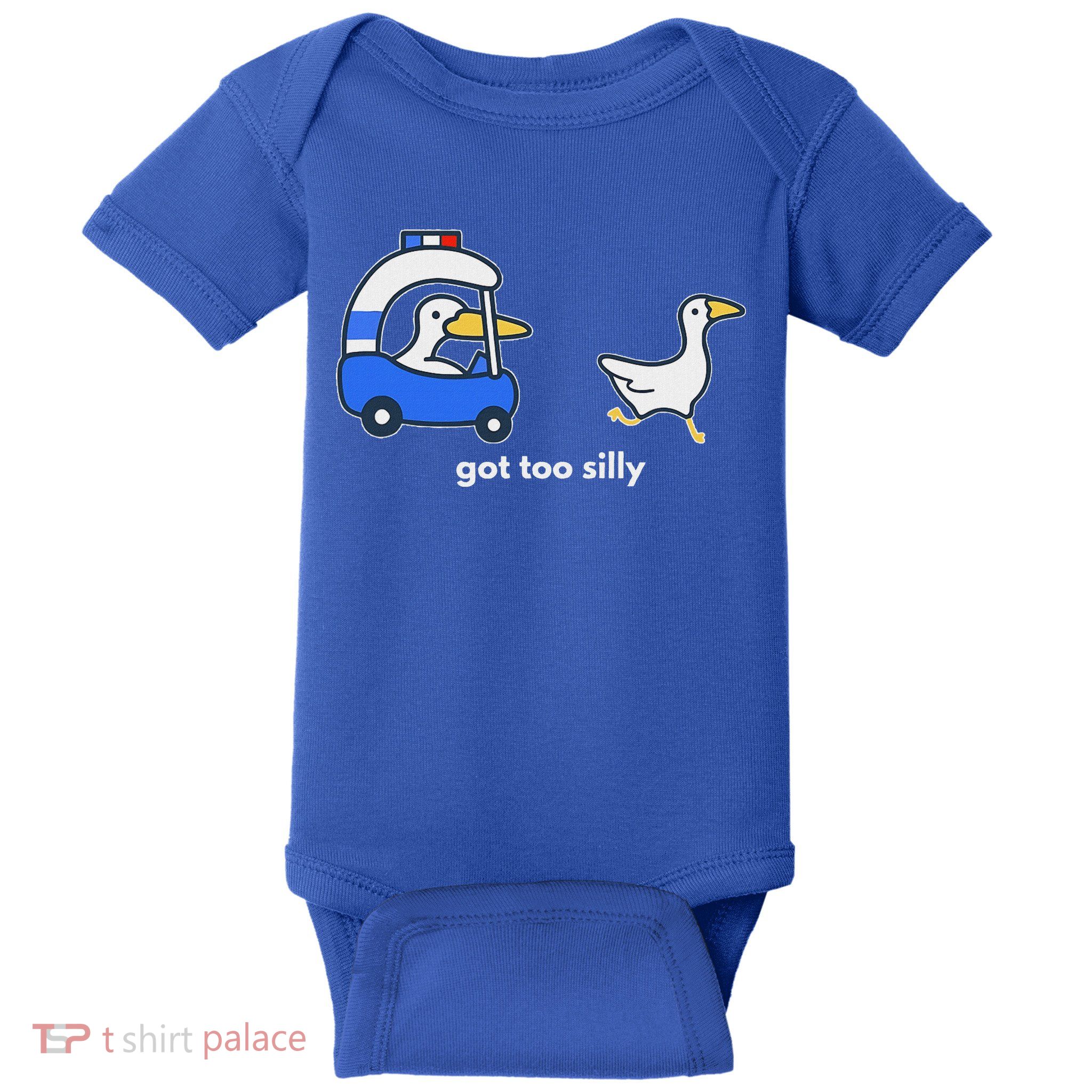 Got Too Silly Goose Police Baby Bodysuit