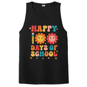 Groovy Teacher Student 100th Day Of School Happy 100 Days PosiCharge Competitor Tank