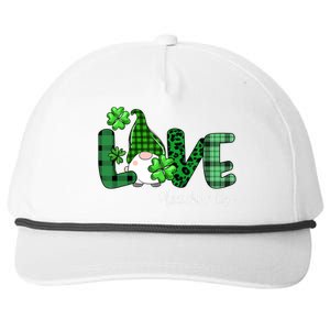 Gnome Teacher St Patricks day Love Teacher Life Shamrock Snapback Five-Panel Rope Hat