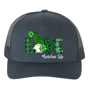 Gnome Teacher St Patricks day Love Teacher Life Shamrock Yupoong Adult 5-Panel Trucker Hat