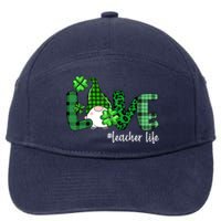 Gnome Teacher St Patricks day Love Teacher Life Shamrock 7-Panel Snapback Hat