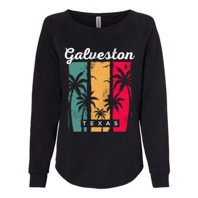 Galveston Texas Summer Tx Tropical Galvestonian Beach Lover Funny Gift Womens California Wash Sweatshirt