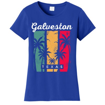 Galveston Texas Summer Tx Tropical Galvestonian Beach Lover Funny Gift Women's T-Shirt