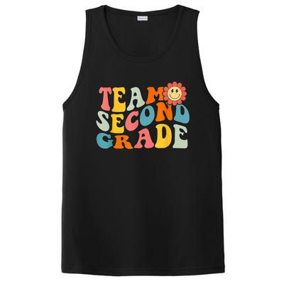 Groovy Team Second Grade Back To School Teacher Student Gift PosiCharge Competitor Tank