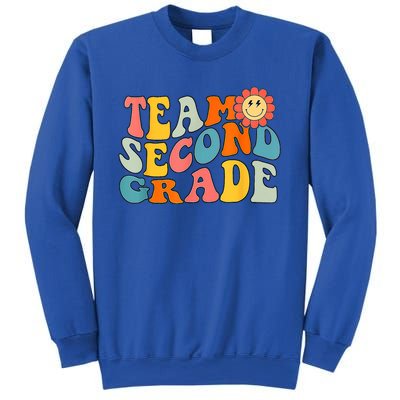 Groovy Team Second Grade Back To School Teacher Student Gift Sweatshirt