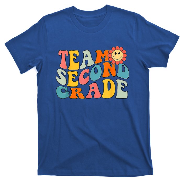 Groovy Team Second Grade Back To School Teacher Student Gift T-Shirt