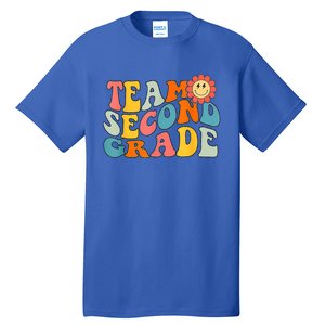 Groovy Team Second Grade Back To School Teacher Student Gift Tall T-Shirt