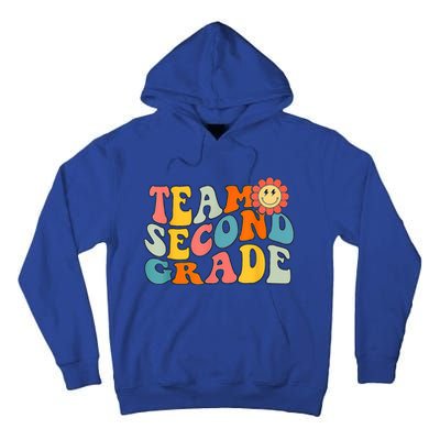 Groovy Team Second Grade Back To School Teacher Student Gift Tall Hoodie