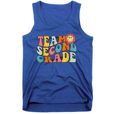 Groovy Team Second Grade Back To School Teacher Student Gift Tank Top