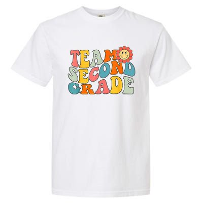 Groovy Team Second Grade Back To School Teacher Student Gift Garment-Dyed Heavyweight T-Shirt