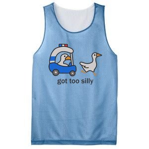 Got Too Silly Funny Goose Police Mesh Reversible Basketball Jersey Tank